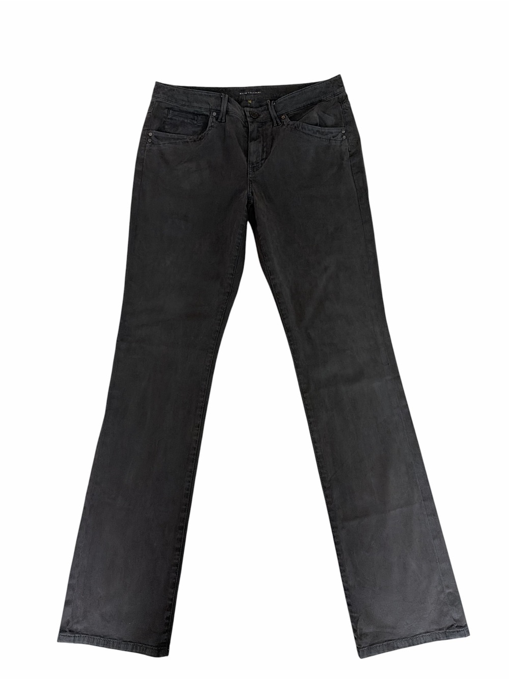 Elie Tahari charcoal gray Adena straight jeans